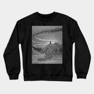 High Resolution Gustave Doré Paradiso Illustration The Just Souls of Jupiter Crewneck Sweatshirt